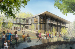 Artist renderings of the new Frick Environmental Center in Pittsburgh. Photo: Pittsburgh Parks Conservancy