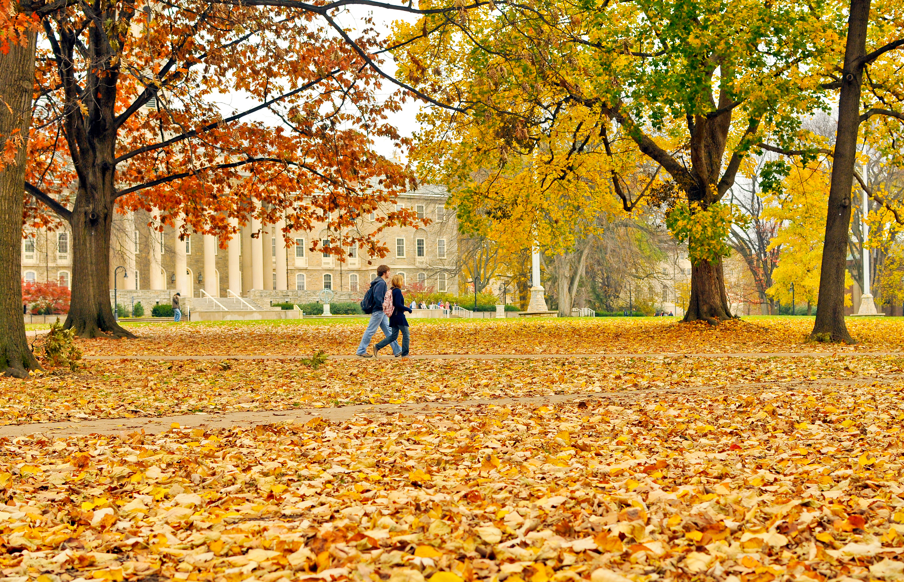 Students walk through campus at Penn State University in State College, Pennsylvania. Photo: PSUpix via FLickr