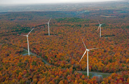 Duke Energy’s North Allegheny Windpower Project east of Pittsburgh features 35 wind turbines and is capable of producing enough energy to power roughly 21,000 homes. Photo courtesy Duke Energy