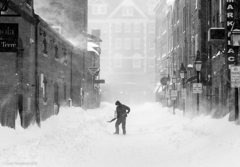 A man shovels snow in Portland, Maine during a blizzard in 2013. Even everyday tasks can put you at risk in extremely cold temperatures. Photo: Corey Templeton via Flickr