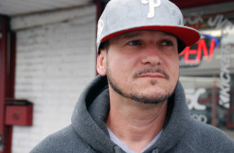 Marcus Tito Santos has been tinting windows at his brother’s Harrisburg car shop, Above Da Rim, since his release from prison. While serving his sentence at SCI-Fayette, he said he believes that pollution from the adjacent coal ash site caused him to develop rashes, heartburn and severe swelling of multiple body parts. Photo: by Natasha Khan