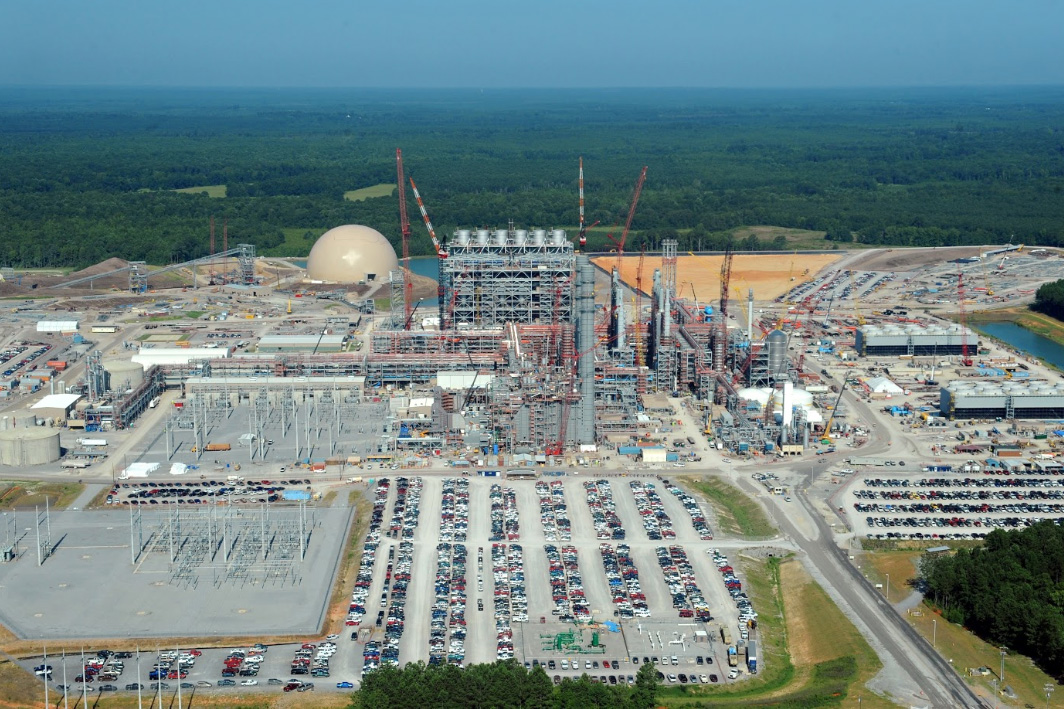 The electric-generating facility under construction in Kemper County, Mississippi is a next-generation coal-fired power plant that will use carbon capture technology. The plant, which will cost $6.1 billion, is scheduled to open in 2016. Photo: Wikimedia Commons