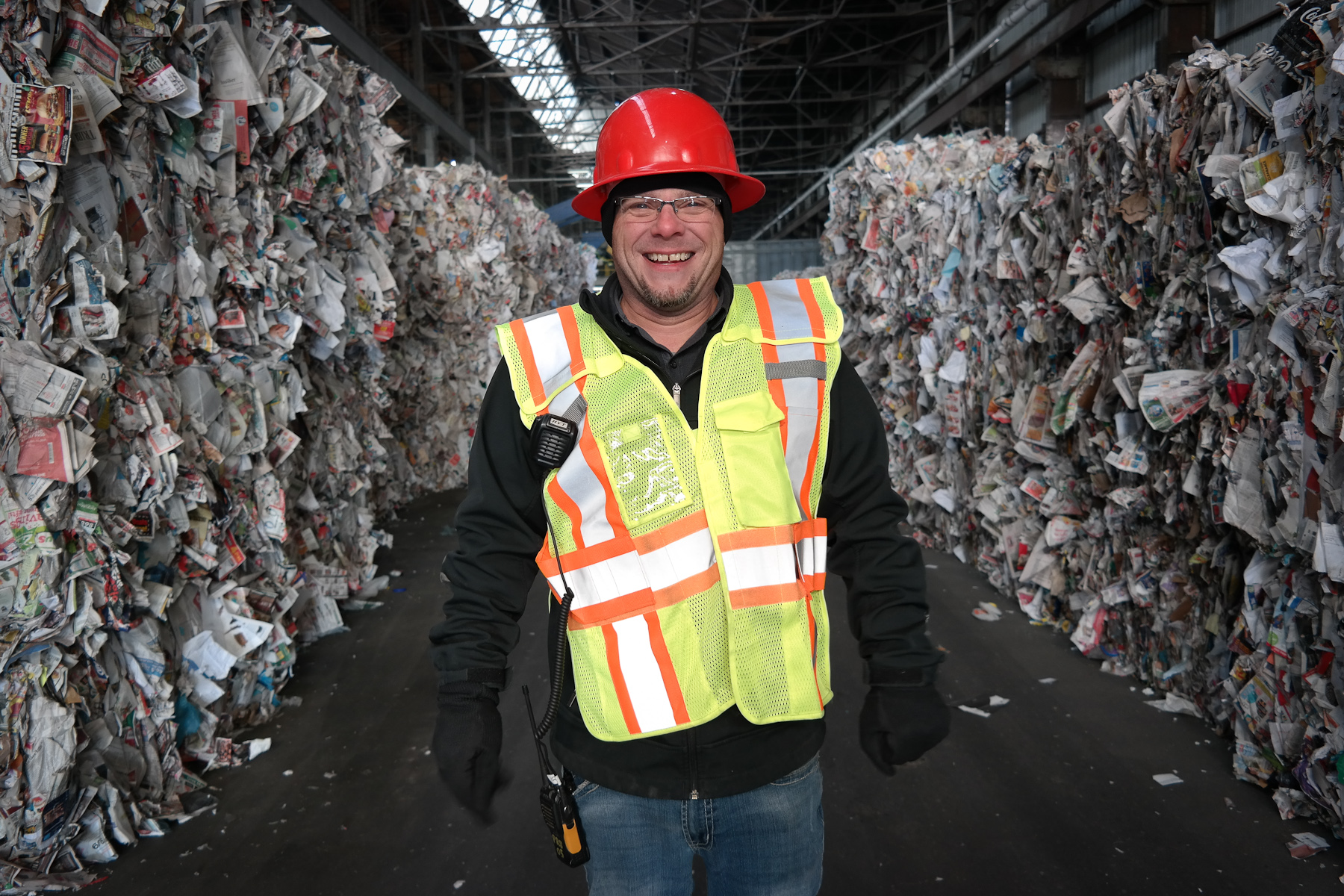 Russell Holby is the guy who makes sure the contents of your recycling bin get unjumbled and turned back into usable materials. Photo: Lou Blouin