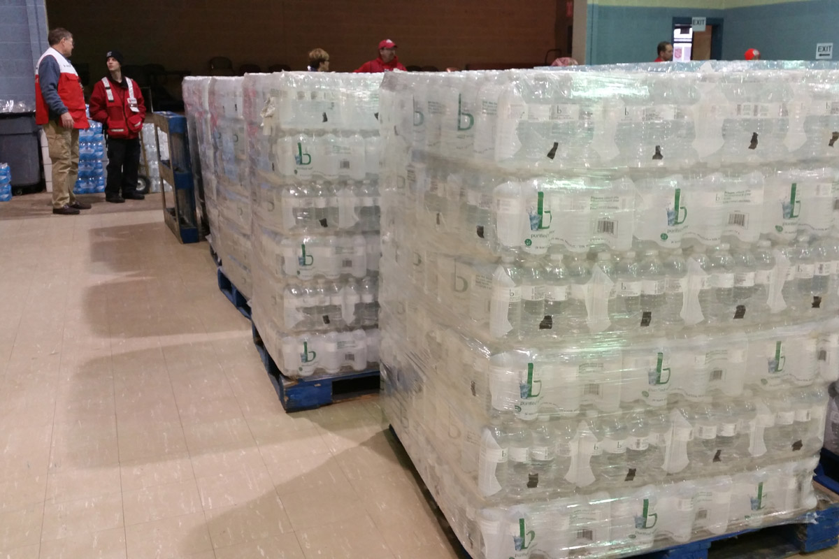 Residents of Sebring, Ohio have been picking up bottled water after they learned some homes were found to have elevated levels of lead in their drinking water. Public officials knew months ago. But the community wasn’t officially informed until January 21. Photo: Julie Grant