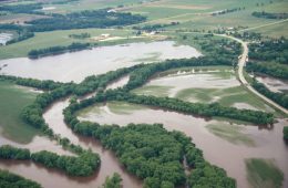 flooded river