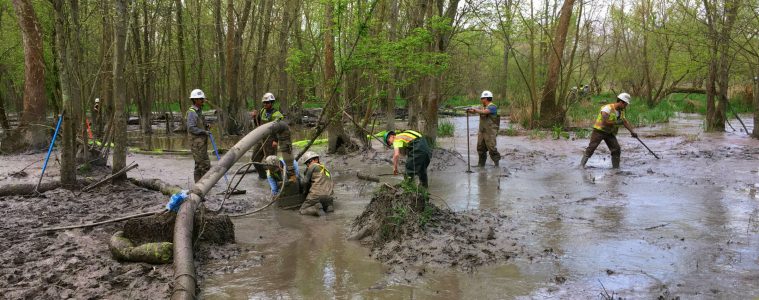 Rover pipeline spill