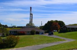 fracking gas well