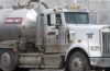 A truck delivers fracking wastewater