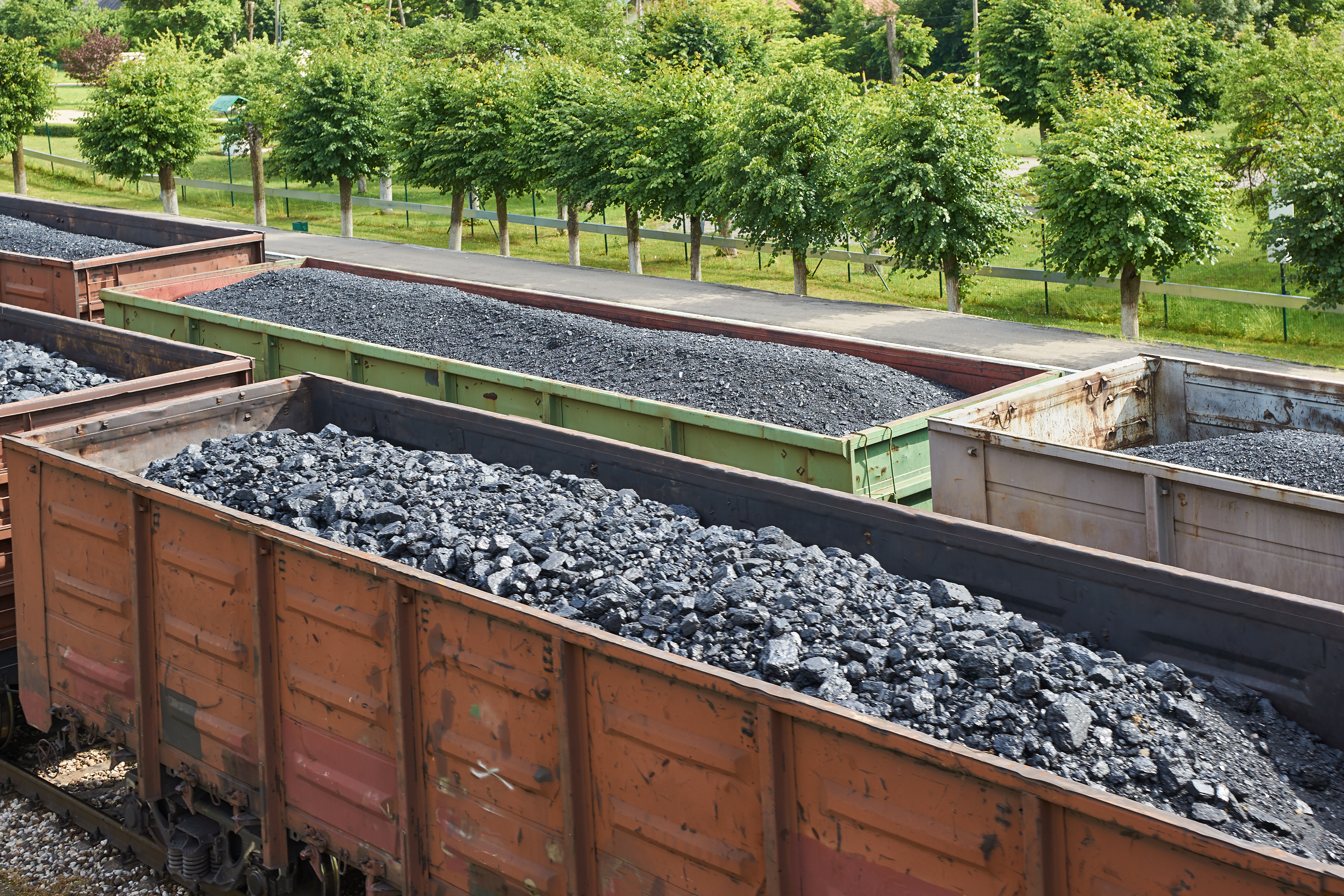Coal freight trains
