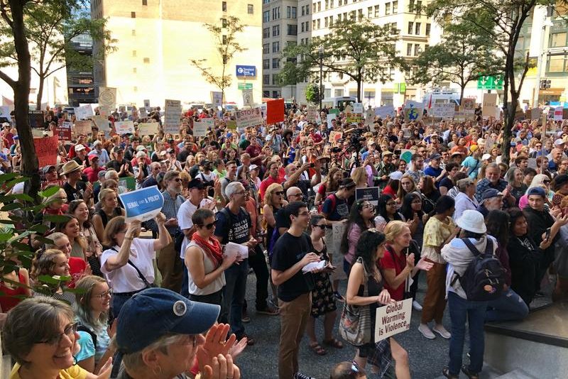 Downtown Pittsburgh climate strike