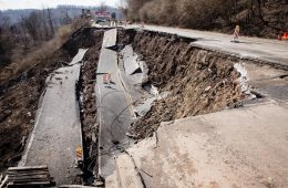 landslide of Rt. 30