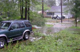Hurricane damage