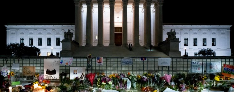 RBG tribute at the Supreme Court