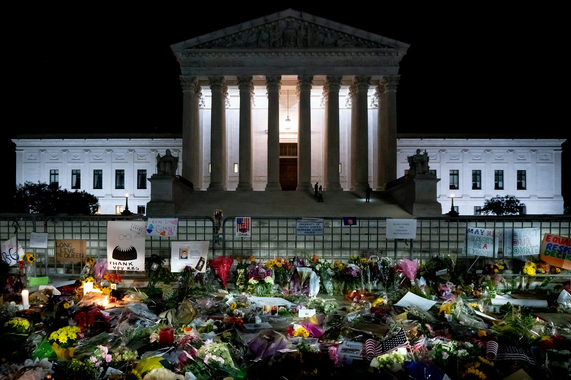 RBG tribute at the Supreme Court