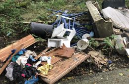 illegal dump site