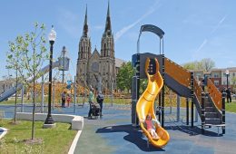 The playground at Liberty Green in Larimer