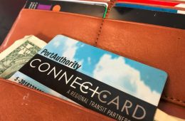 wallet with bus pass