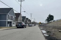 Street with houses