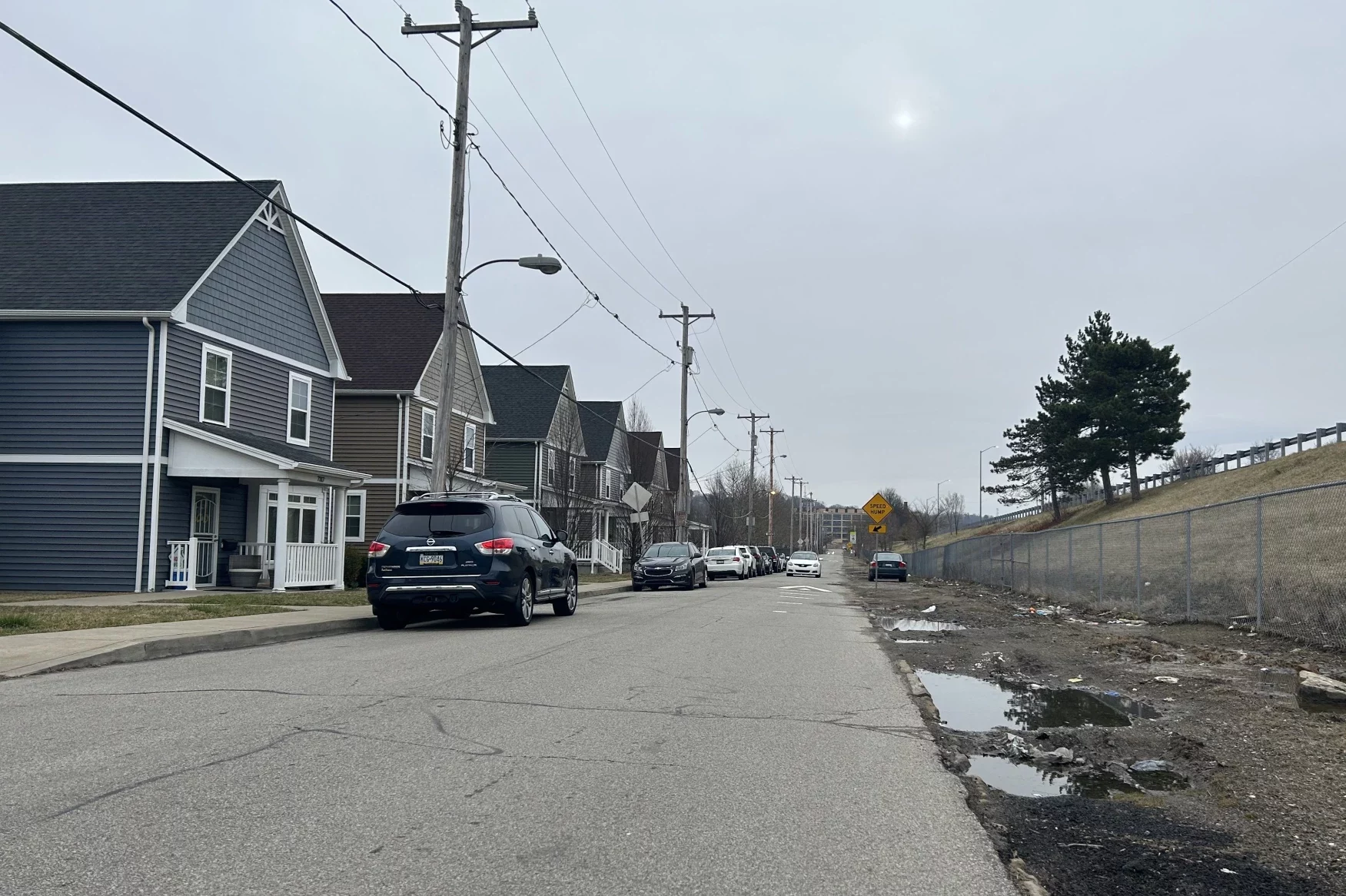 Street with houses