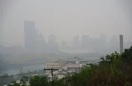 Haze in Downtown Pittsburgh