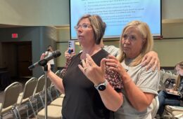 Christine Barton and Janice Blanock