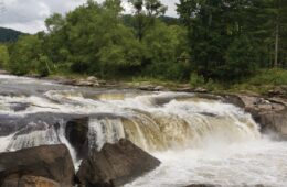 Waterfalls and rapids along the Youghiogheny River