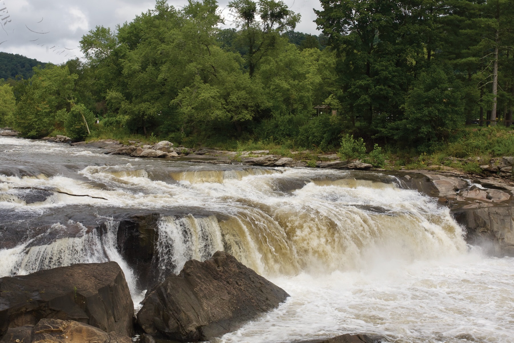 Waterfalls and rapids along the Youghiogheny River