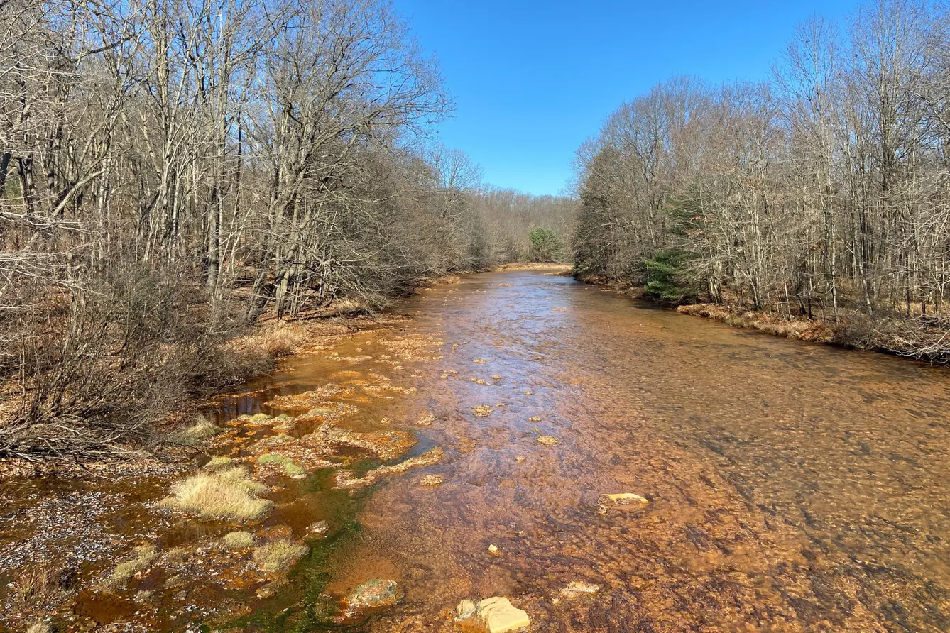 An orangish stream